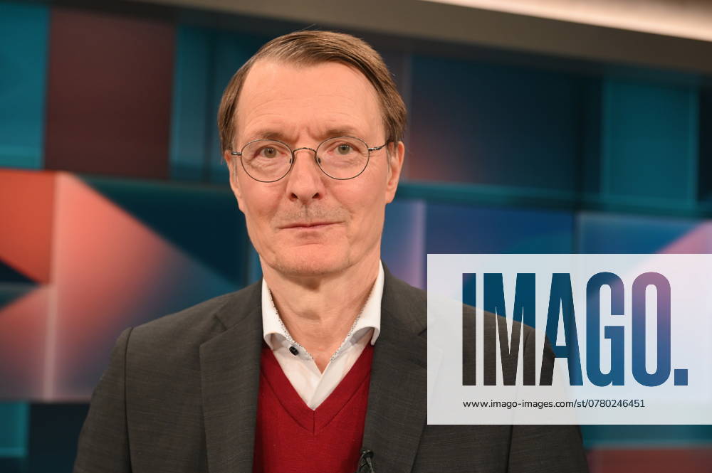 Politician Karl Lauterbach, SPD, Federal Minister of Health, as a guest on the ARD talk show Hart aber Fair with the topic The Corona Trauma What the pandemic has done to us
