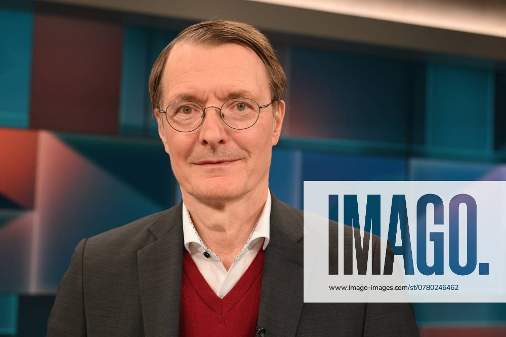 Politician Karl Lauterbach, SPD, Federal Minister of Health, as a guest on the ARD talk show Hart aber Fair with the topic The Corona Trauma What the pandemic has done to us