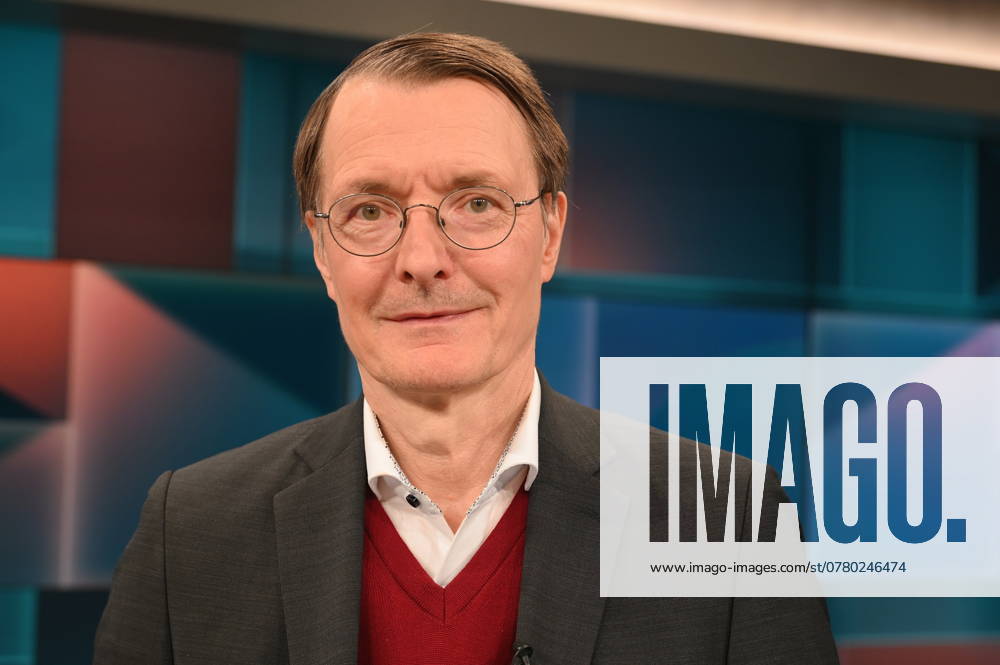 Politician Karl Lauterbach, SPD, Federal Minister of Health, as a guest on the ARD talk show Hart aber Fair with the topic The Corona Trauma What the pandemic has done to us