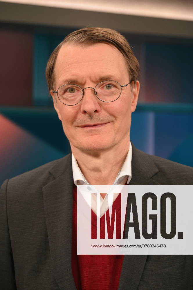 Politician Karl Lauterbach, SPD, Federal Minister of Health, as a guest on the ARD talk show Hart aber Fair with the topic The Corona Trauma What the pandemic has done to us