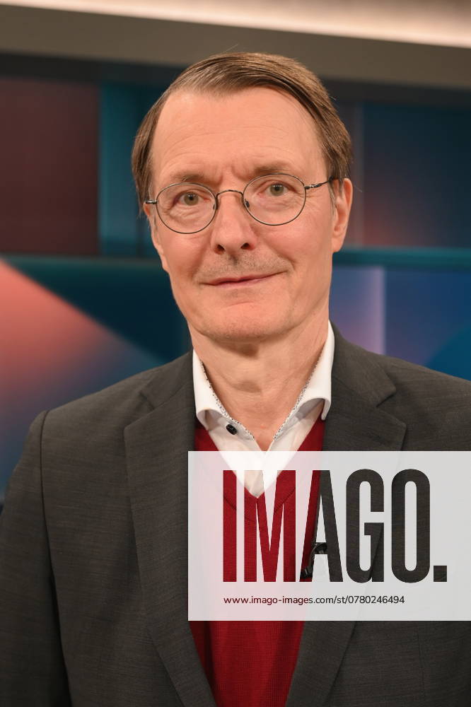 Politician Karl Lauterbach, SPD, Federal Minister of Health, as a guest on the ARD talk show Hart aber Fair with the topic The Corona Trauma What the pandemic has done to us