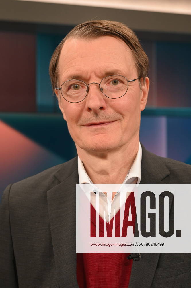 Politician Karl Lauterbach, SPD, Federal Minister of Health, as a guest on the ARD talk show Hart aber Fair with the topic The Corona Trauma What the pandemic has done to us