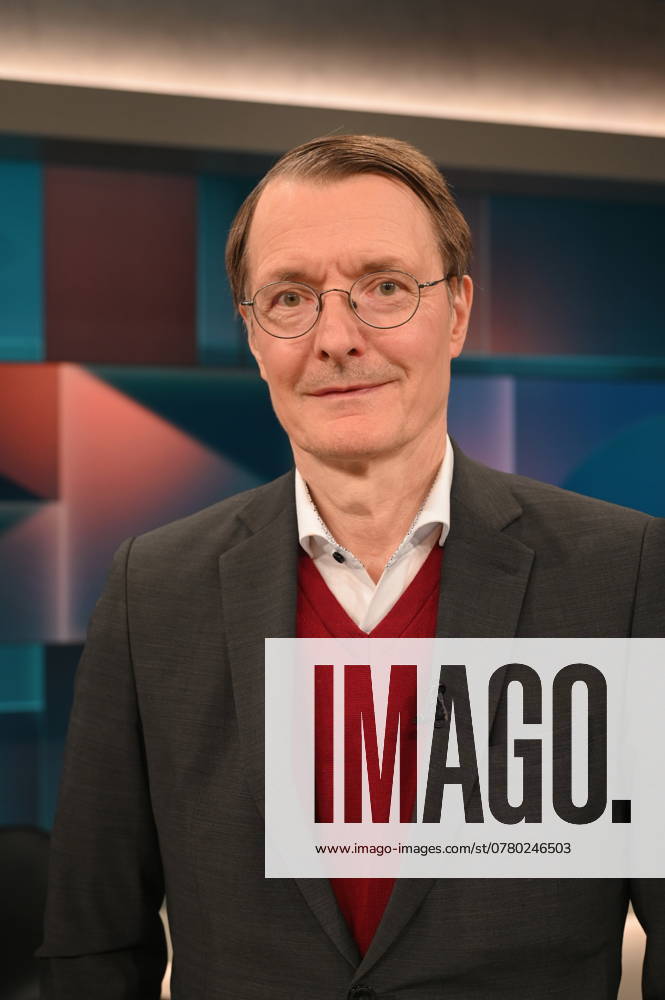 Politician Karl Lauterbach, SPD, Federal Minister of Health, as a guest on the ARD talk show Hart aber Fair with the topic The Corona Trauma What the pandemic has done to us gal
