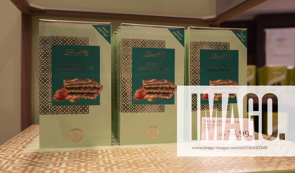 Dubai chocolate, sale in the Lindt store in Dresden, sweets, hype, influencer, Dresden