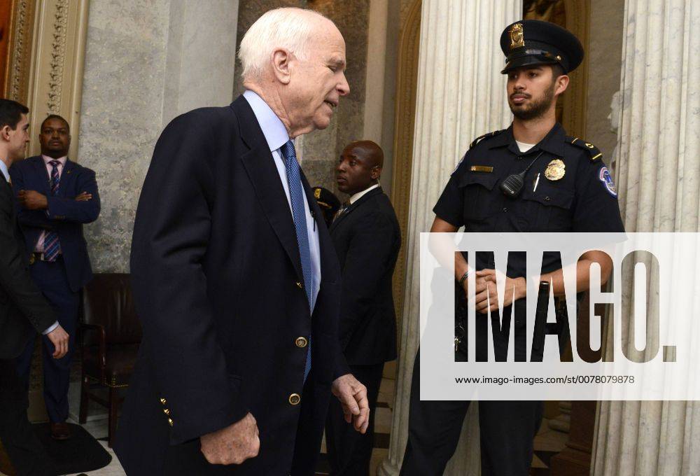 Sen. John McCain of Arizona walks past the press without comment on the American military strike against Syria as he departs after the Senate s vote to confirm the Supreme Court nomination of Judge Neil Gorsuch, on Capitol Hill, April 7, 2017, in Washington, DC, Republicans successfully changed the rules to allow Gorsuch to be confirmed with a simple majority, the so-called Nuclear Option . WAP20170407511 MIKExTHEILER