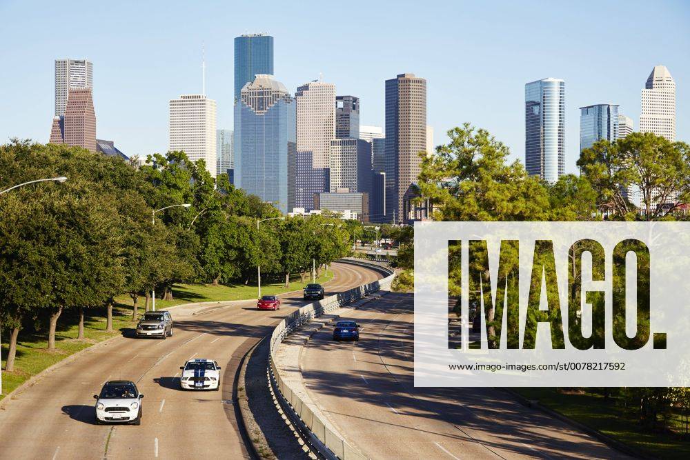 Houston city skyline.