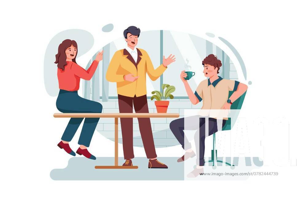 Office people gossip in the company, Corporate Culture Illustration concept. Flat illustration isolated on white background, Corporate Culture Illustration concept. Flat illustration isolated on white background, 27.09.2024,