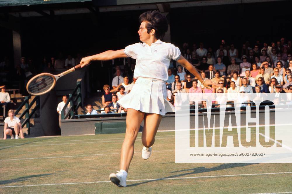 Billie Jean King (USA) Wimbledon Wightman Cup Tennis 14 06 1970
