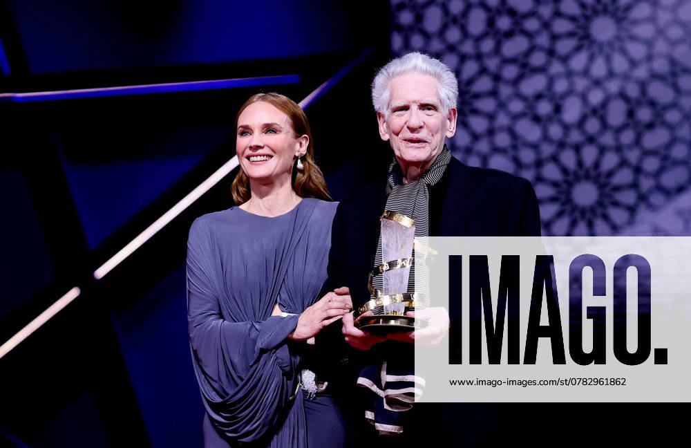 Tribute to David Cronenberg as part of the 21st Marrakech Film Festival in Morocco on December 2, 2024 Diane Kruger, David Cronenberg Tribute to David Cronenberg as part of the 21st Marrakech Film Festival in Morocco on December 2, 2024 Dominique Jacovides Bestimage Tribute to David Cronenberg as part of the 21st Marrakech Film Festival in Morocco on December 2, 2024 Dominique Jacovides Bestimage Marrakech Morocco