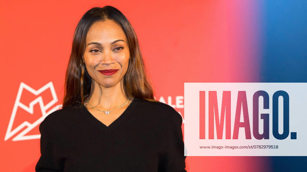 : Turin, Italy. 3rd December 2024. Actress Zoe Saldana receives Stella della Mole award at Italian National Museum of Cinema in Turin (Italy) - ZUMAp169 20241202_zea_p169_1739