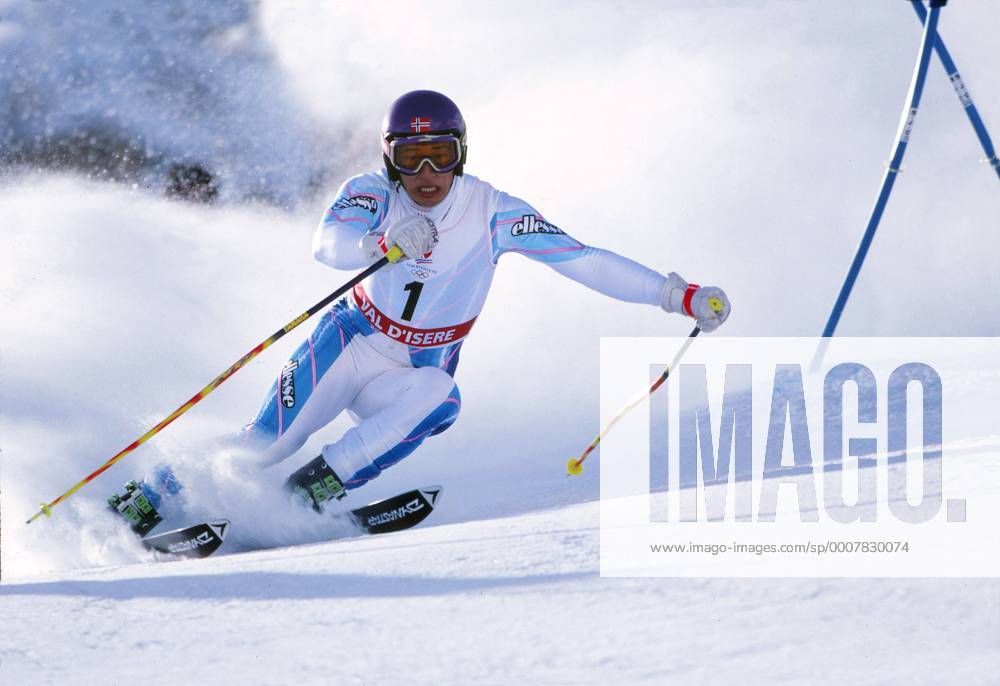 Winter Sports - Skiing Kjetil Andre Aamodt (Norway) Mens GIANTSLALOM BRONZE Medal. Winter Olympics 1992 @ Albertville 18 02 1992 o0 Ski Skisport Alpin Riesenslalom