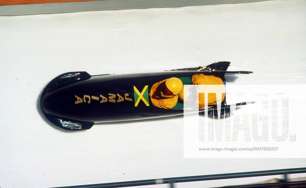 JAMAICAN TWO MAN BOB. CALGARY, 1988 OLYMPICS. o0 Bobsport Zweier