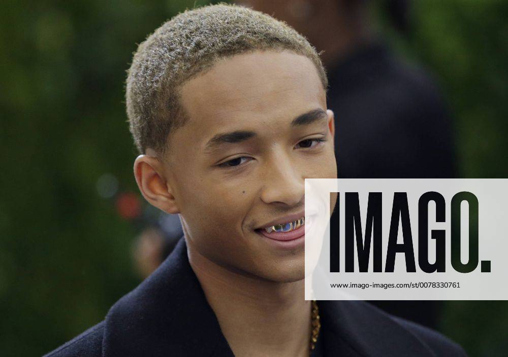 Jaden Smith arrives on the red carpet at the Costume Institute Benefit at The Metropolitan Museum of Art celebrating the opening of Rei Kawakubo Comme des Garcons: Art of the In-Between in New York City on May 1, 2017. NYP20170501626 JOHNxANGELILLO