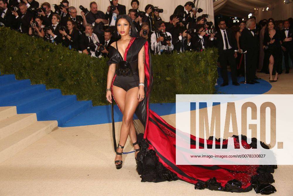 New York, New York, U.S. - NICKI MINAJ attends the Metropolitan Museum Costume Institute Benefit celebrating the exhibition of Rei Kawakubo Comme des Garcons-Art of the In Between.Met Museum,NYC.May 1, 2017.Photos by , Photos Inc. New York U.S. - ZUMAms4_ 20170501_zaf_ms4_081