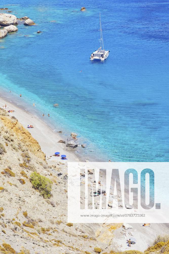 Strand von Katergo, Insel Folegandros, Kykladeninseln, Griechenland, Europa Katergo beach, Folegandros Island, Cyclades Islands, Greece, Europe
