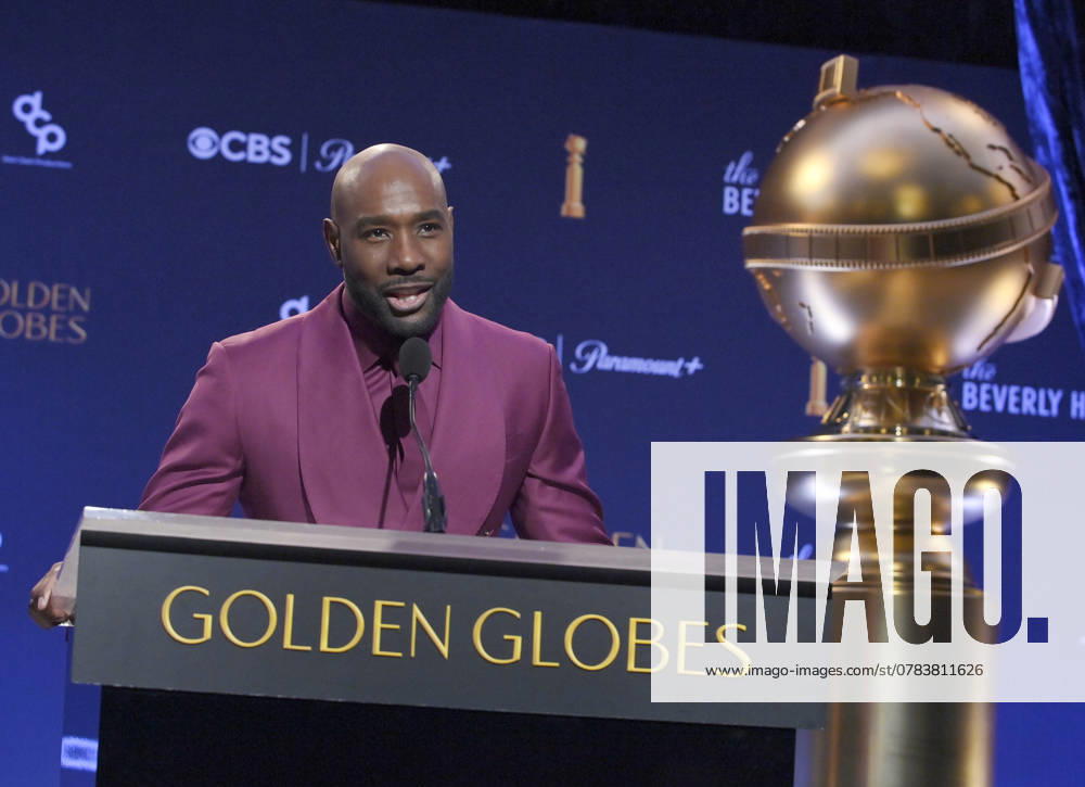 Bilder des Jahres 2024, Entertainment 12 Dezember Entertainment Themen der Woche KW50 Actor Morris Chestnut announces nominees for the 82nd annual Golden Globe Awards at the Beverly Hilton Hotel in Beverly Hills, California on Monday, December 9, 2024. LAP2024120901 JIMxRUYMEN