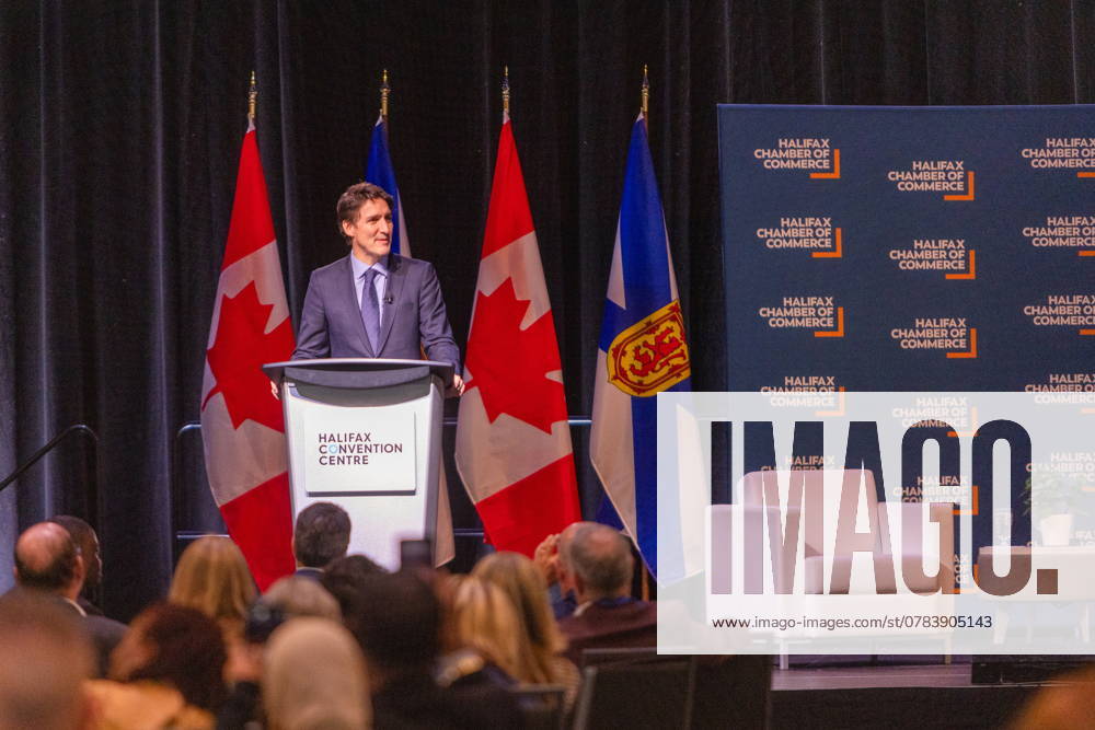 Prime Minister Justin Trudeau attends a fireside chat with the Halifax Chamber of Commerce in Halifax on Monday December 9, 2024. Halifax Canada - ZUMAc35_ 20210717_zaf_c35_100