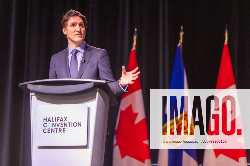 Prime Minister Justin Trudeau attends a fireside chat with the Halifax Chamber of Commerce in Halifax on Monday December 9, 2024. Halifax Canada - ZUMAc35_ 20210717_zaf_c35_101