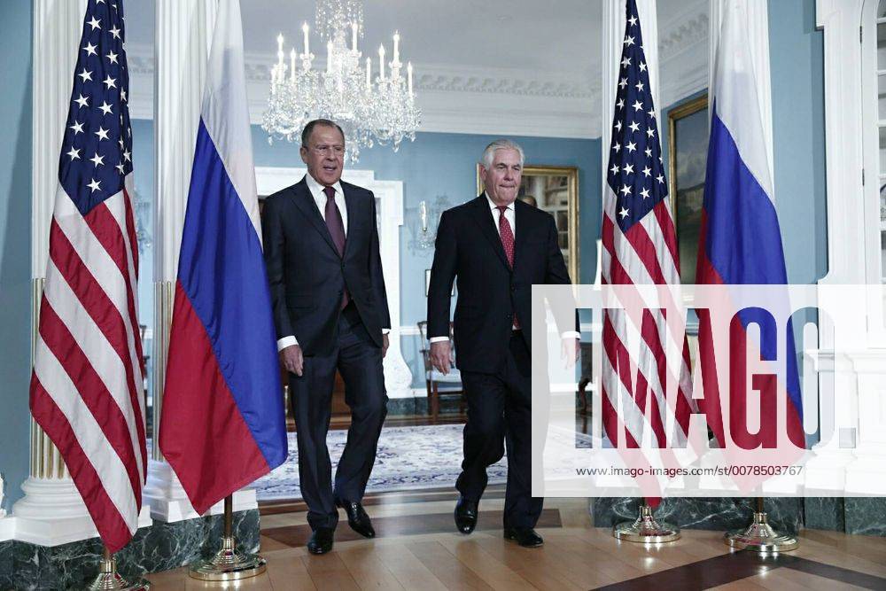 Russian Foreign Minister Sergey Lavrov met with U.S. Secretary of State Rex Tillerson, Washington, US, May 10, 2017. Photo: flickr.com photos mfarussia . (Free of charge, Creative Commons license) ThexMinistryxofxForeignxAffairs