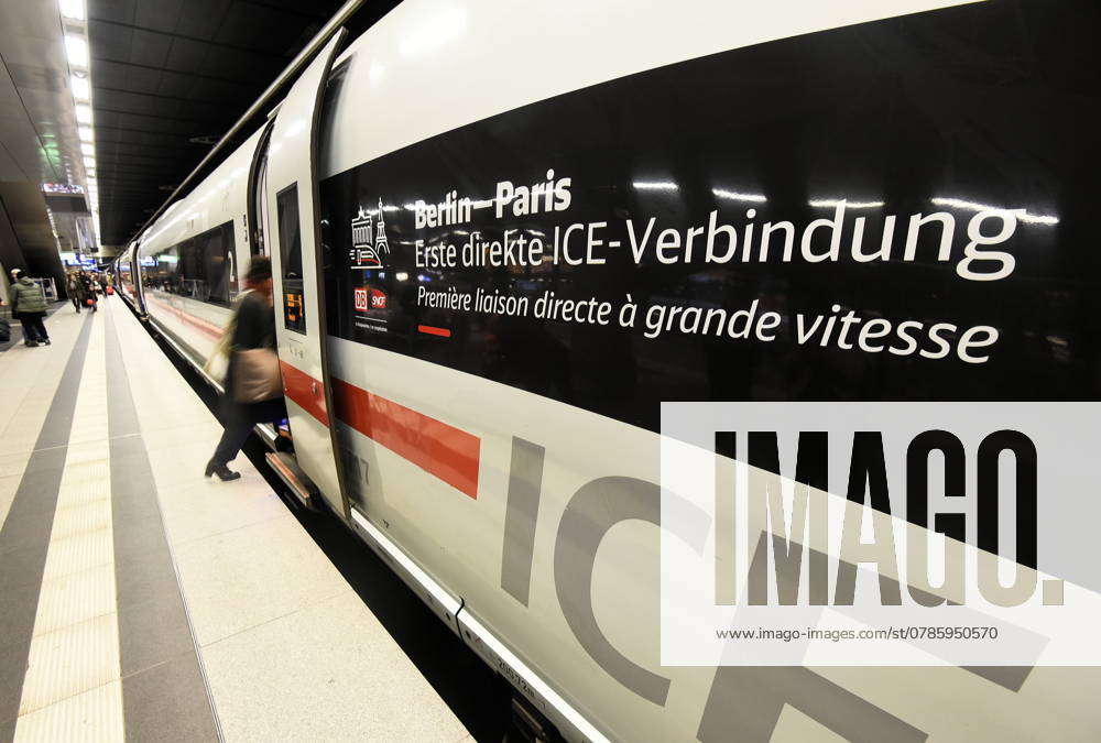 The first ICE with a direct connection to Paris departed from Berlin Central Station today at 12.02 p.m. First ICE connection to Paris