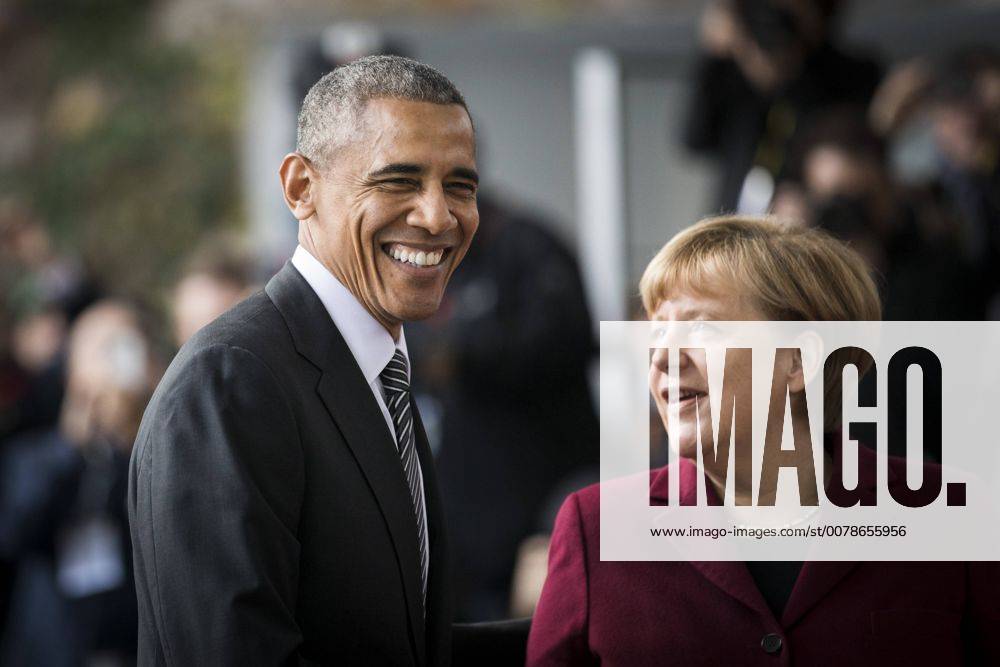 Bundeskanzlerin Angela Merkel, CDU, empfaengt den Praesidenten der Vereinigten Staaten von Amerika Barack Obama in Berlin, 18.11.2016. Berlin Deutschland