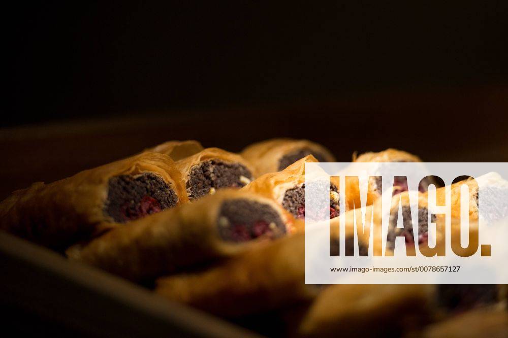 IMAGO Creative: Food, Mohn Ungarische Mohnstrudel, aufgenommen an einem Stand der Internationalen Gruenen Woche. Berlin, 20.01.2017. Berlin Berlin Deutschland
