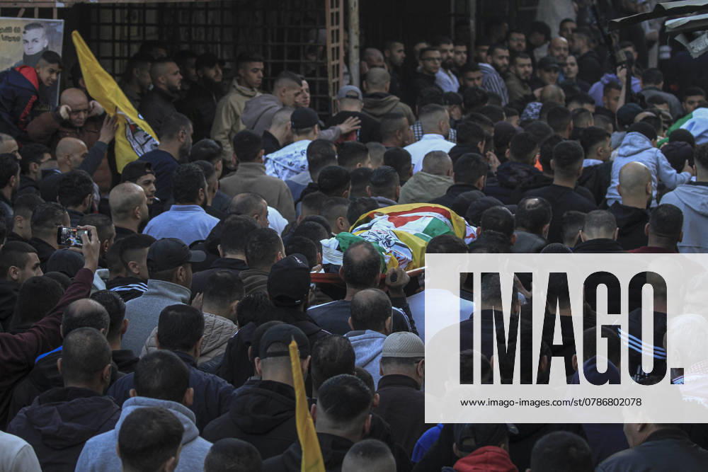 Mourners attend a funeral of Palestinians killed during an Israeli raid, in Balata camp in Nablus Mourners attend a funeral of Palestinians killed during an Israeli raid, in Balata camp in Nablus, in the Israeli-occupied West Bank, December 19, 2024. Photo by Mohammed Nasser apaimages Nablus West Bank Palestinian Territory 191224_Nablus_MN_00(8)