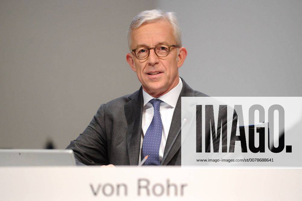 Deutsche Bank AG - Hauptversammlung. Karl von Rohr ( Vorstand Deutsche Bank AG ) anläßlich der ordentlichen Hauptversammlung 2017 der Deutsche Bank AG am 18.05.2017 in der Festhalle Frankfurt Main.