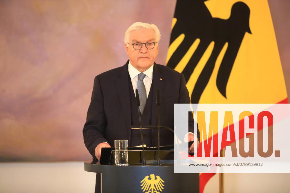 Decision on the dissolution of the Bundestag Berlin, 27 12 2024 Federal President Frank Walter Steinmeier at the announcement of the decision on the dissolution of the Bundestag in Berlin Berlin Germany