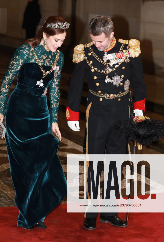 Amalienborg Queen Mary and King Frederik arrive for the New Years reception at Amalienborg in Copenhagen, Denmark. Â