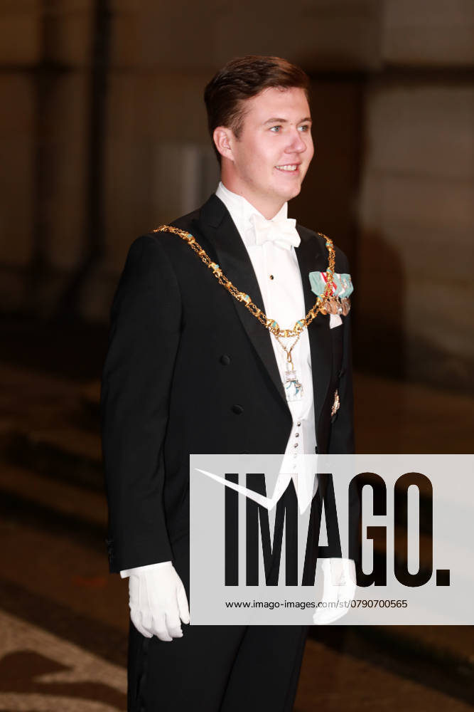 Amalienborg Prince Christian arrive for the New Years reception at Amalienborg in Copenhagen, Denmark. Â