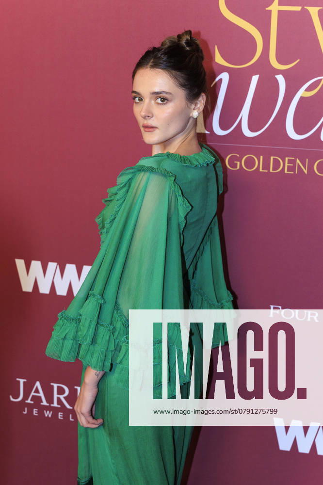 Charlotte Lawrence on the red carpet at the 2025 Golden Globes WWD Style Awards on Friday January 3, 2025 at the Four Seasons Hotel Los Angeles at Beverly Hills in Los Angeles, California. JAVIER ROJAS PI Los Angeles U.S - ZUMAp124 20250103_zaa_p124_105