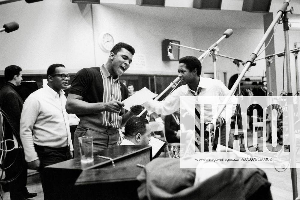 Sam Cooke and Muhammed_Ali circa 1964 Hollywood CA USA