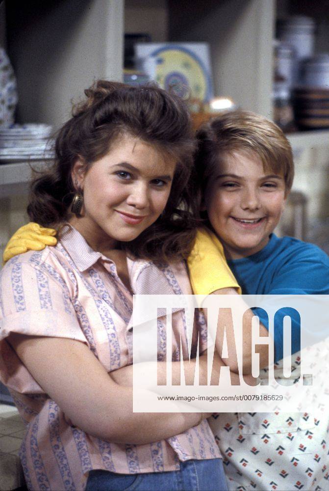 Studio Publicity Still from Growing Pains Tracey Gold, Jeremy Miller 1987 Los Angeles CA USA