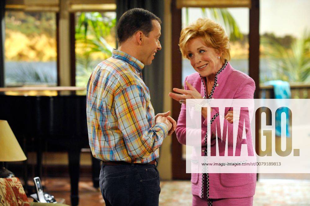 Jon Cryer and Holland Taylor on TWO AND A HALF MEN Los Angeles CA USA