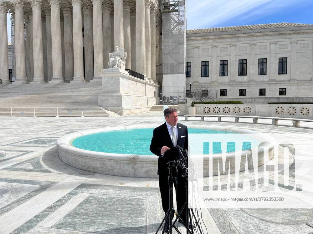 US-NEWS-CHIEFS-PARADE-SHOOTING-MO-LAWMAKERS-KC Missouri Attorney General Andrew Bailey speaks in front of the U.S. Supreme Court on March 18, 2024. Bailey is asking a federal judge to dismiss lawsuits against three Missouri senators who falsely accused a Kansas man of possibly being involved in a deadly shooting at a rally celebrating the <a href= https: apnews.com article chiefs-super-bowl-parade-shooting-kansas-city-d9f4466b69cbb2dfe0f007414aebe730 id= link-e96534d66215768e3c855350f6b4eae5 >Kansas City Chiefs 2024 Super Bowl victory< a>.