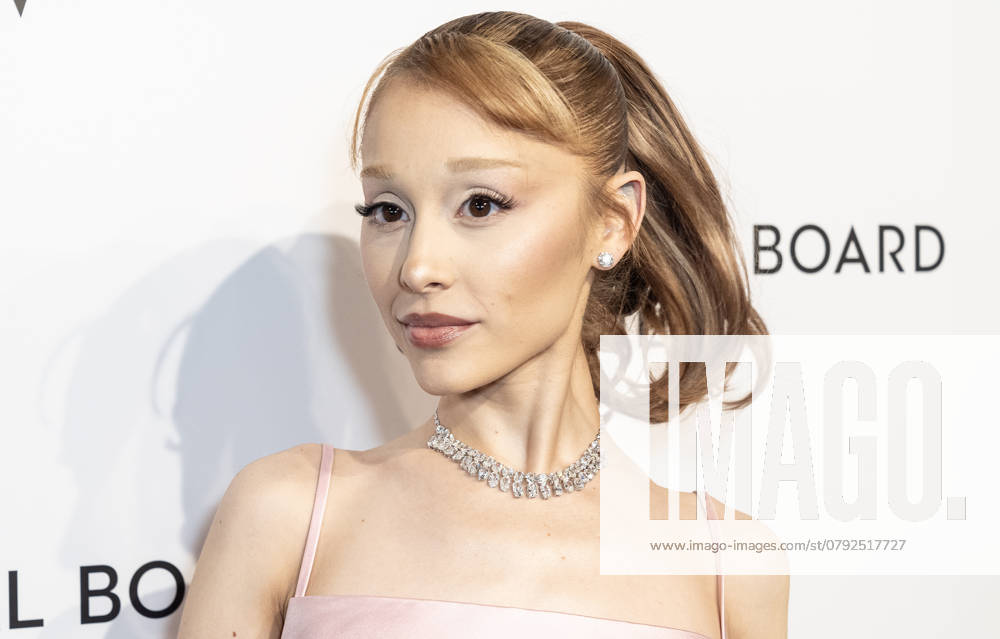 NY: 2025 National Board of Review Awards Gala Ariana Grande wearing dress by Loewe attends 2025 National Board of Review Awards Gala at Cipriani 42nd Street in New York New York New York United States