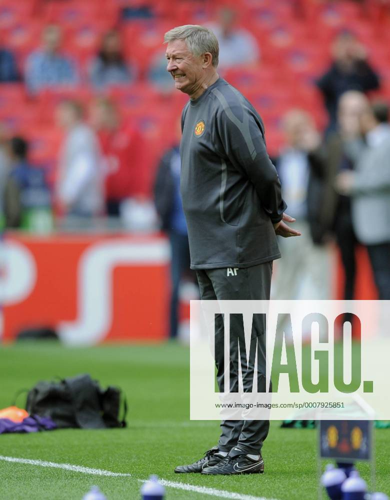 FUSSBALL CHAMPIONSLEAGUE FINALE SAISON 2010 2011 27.05.2010 FC Barcelona - Manchester United FC Abschlusstraining Manchester United FC; Trainer Sir Alex Ferguson