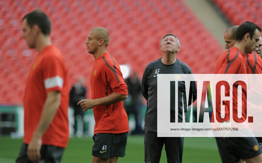 FUSSBALL CHAMPIONSLEAGUE FINALE SAISON 2010 2011 27.05.2010 FC Barcelona - Manchester United FC Abschlusstraining Manchester United FC; Trainer Sir Alex Ferguson