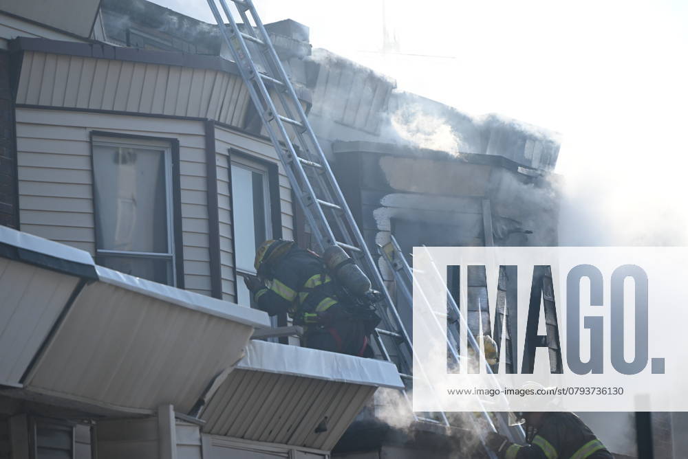 House Fire At 5331 North Camac Street In Philadelphia Pennsylvania The Philadelphia fire department responds to a house fully engulfed in flames and heavy smoke at 5331 North Camac Street after 11:00 AM in Philadelphia, Pennsylvania, United States, on January 12, 2025. Philadelphia United States