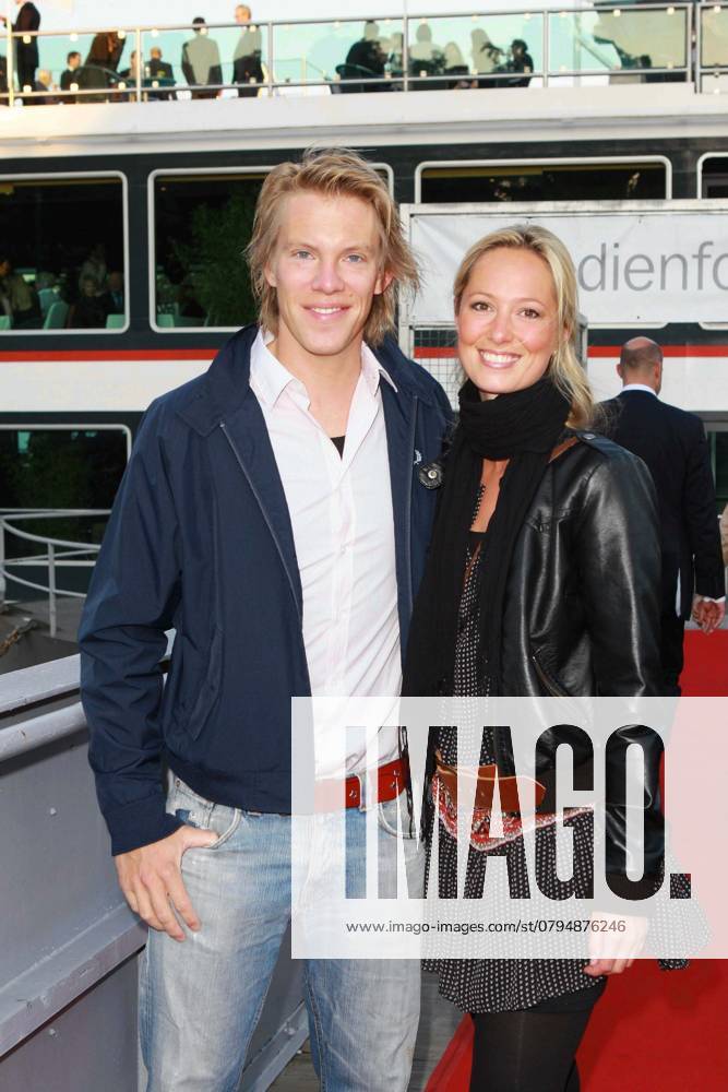 Simon Gosejohann and Girlfriend Angela finger inherit to Guest at Medienforum@Night at the Ship the KD RheinEnergie at the Rhine in Cologne on 22 06 09 North Rhine Westphalia Germany