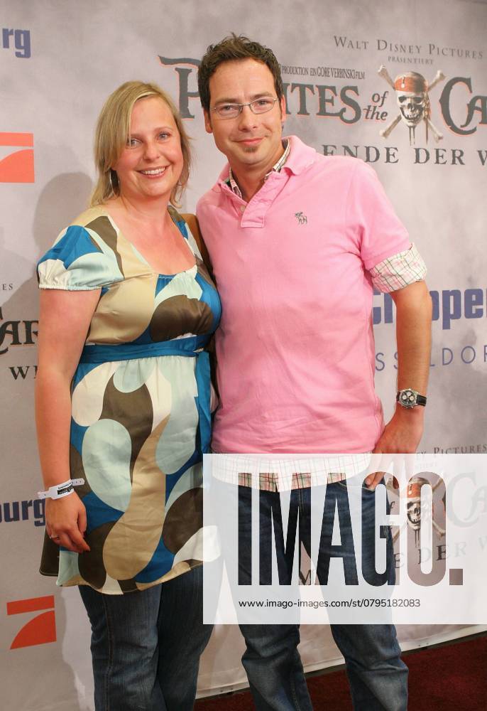Matthias Opdenhoevel, Moderator, and Woman Alexandra Opdenhoevel at exclusive Gala Screening Pirates of The Caribbean at Peek and Cloppenburg in Cologne on 23 05 07 Start of Movie on 24 May 2007 Photos Siewert North Rhine Westphalia Germany