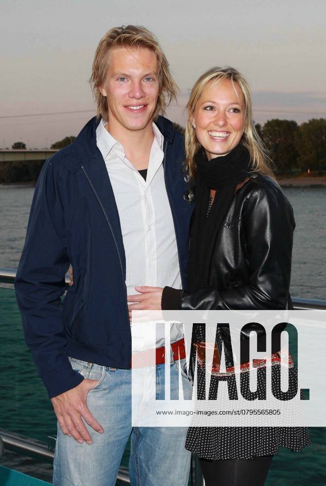Simon Gosejohann and Girlfriend Angela finger inherit to Guest at Medienforum@Night at the Ship the KD RheinEnergie at the Rhine in Cologne on 22 06 09 North Rhine Westphalia Germany