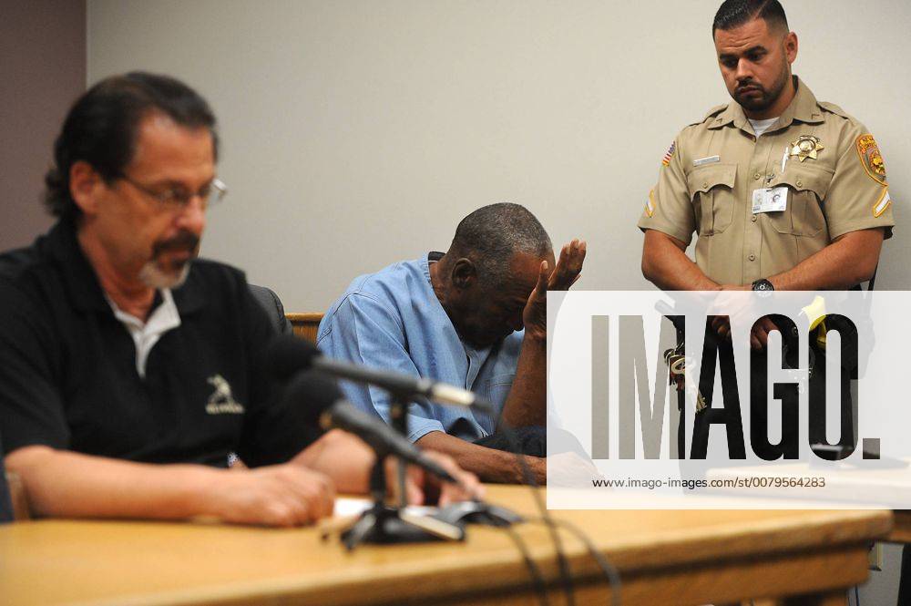 O.J. Simpson reacts during the testimony of Bruce Fromong during his parole hearing at Lovelock Correctional Center. Simpson is serving a nine to 33 year prison term for a 2007 armed robbery and kidnapping conviction. Pool photo by Jason Bean WAX20170720356 JasonxBean
