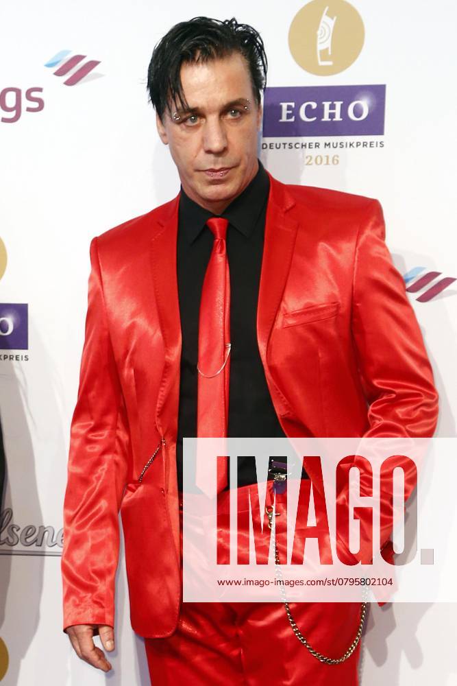 Rammstein, Till Lindemann at Echo German Music Award 2016, Award ceremony in Berlin, Red Carpet, Berlin Germany, Germany