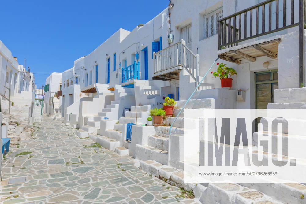View of Kastro, Chora village oldest settlement, Chora, Folegandros Island, Cyclades Islands, Greek Islands, Greece, Europe