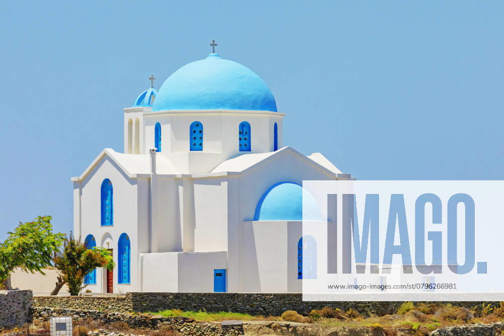 Orthodox church, Ano Meria village, Folegandros Island, Cyclades Islands, Greek Islands, Greece, Europe