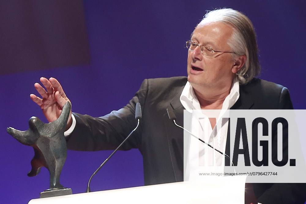 Preistraeger Frank Castorf at the award Ceremony of 23 B Z Culture Prize 2014 in Berlin, Theatre on Kurfuerstendamm, Award ceremony, Berlin Germany, Germany