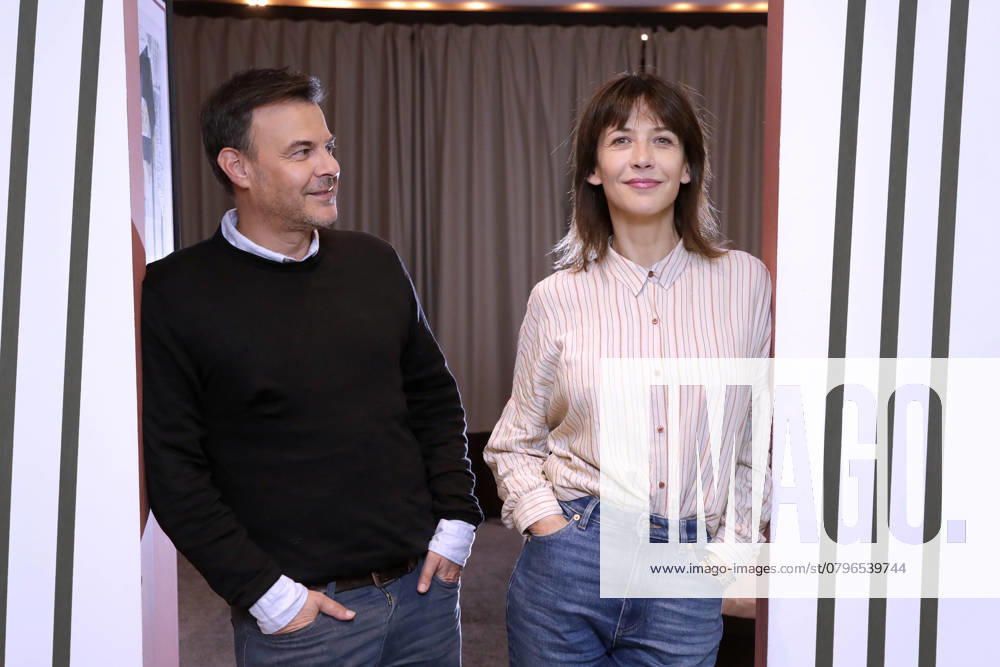 Actress Sophie Marceau and the Director Francois Ozone, Portrtaet in a Hotel in Berlin, Berlin Germany, Germany