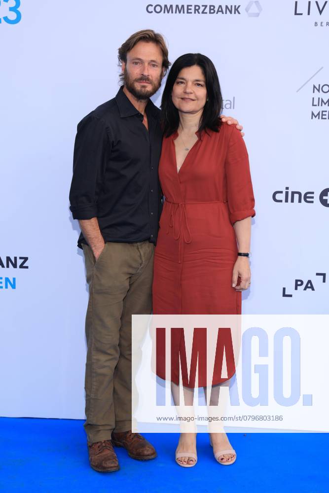 Andreas Pietschmann and Jasmin Tabatabai to Producer s party 2023, Tipi on Chancellery, Berlin, Berlin Germany, Germany